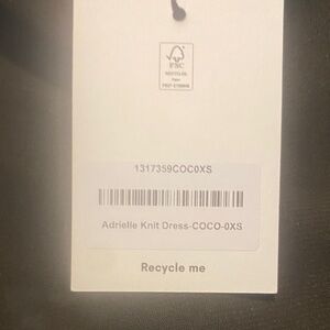 Reformation Adrienne Knit Dress in Coco (Black)